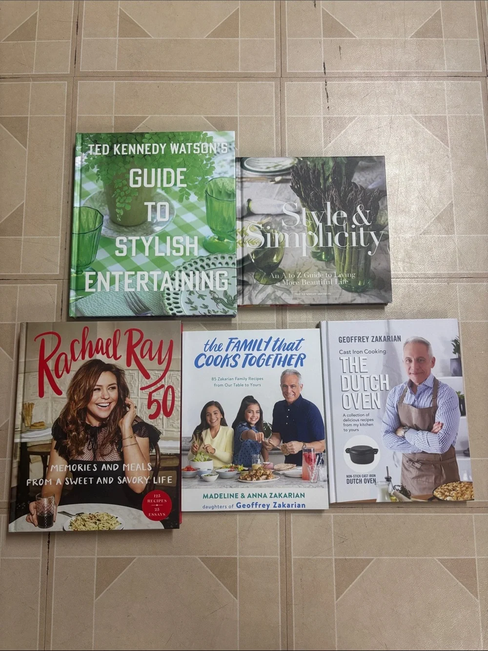 Various Cooking and Entertaining Books